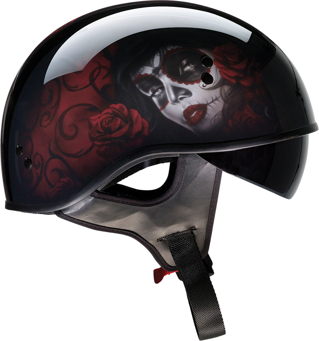 Z1R, Z1R Vagrant Helmet - Red Catrina, Black/Red, XS - Part 0103-1313