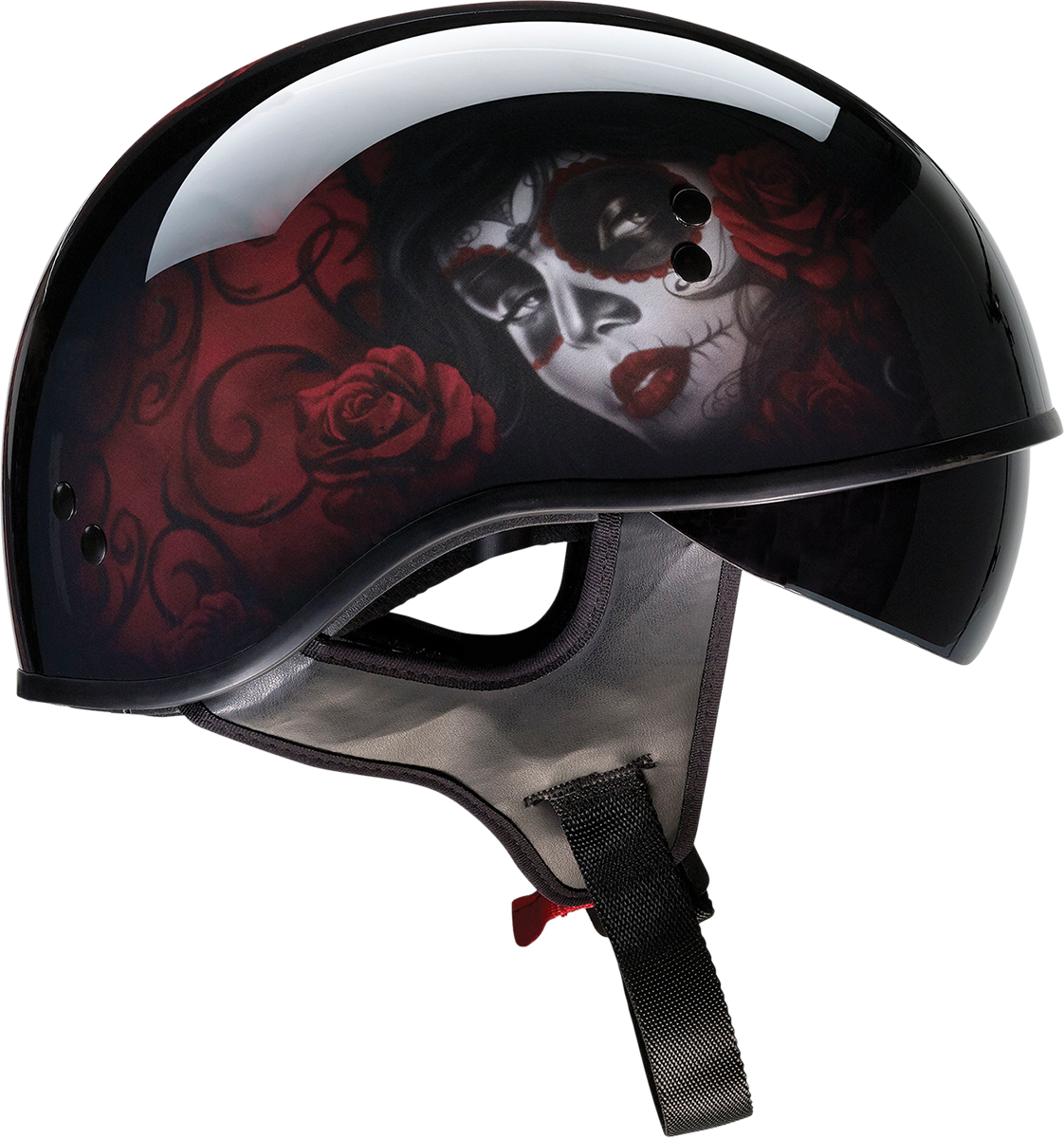 Z1R, Z1R Vagrant Helmet - Red Catrina, Black/Red, XS - Part 0103-1313