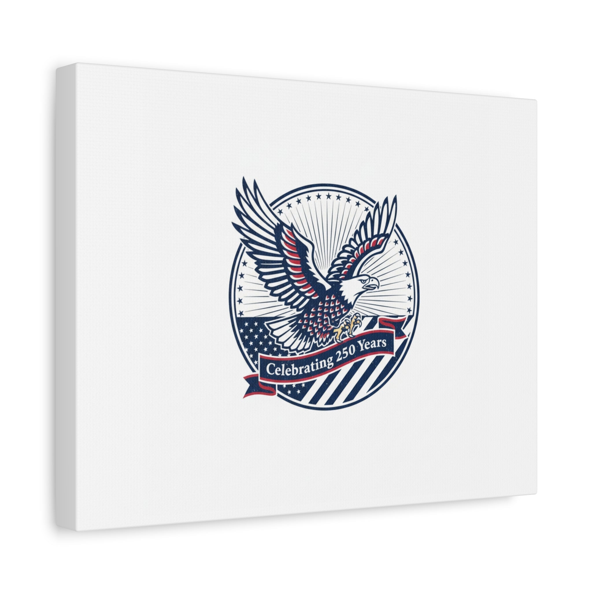 250th Anniversary Eagle Emblem Canvas | Semiquincentennial Americana