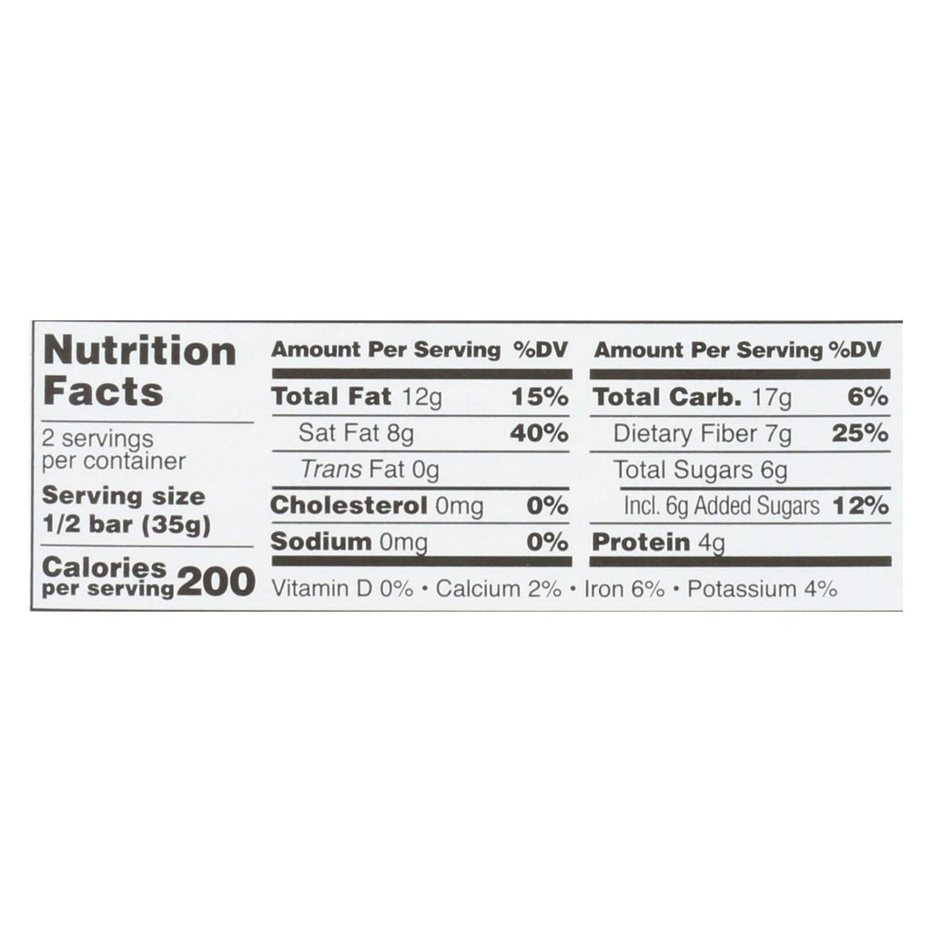 Taza Chocolate Organic Cacao Crunch Dark Chocolate Bar (Case of 10 - 2.5 Oz.)