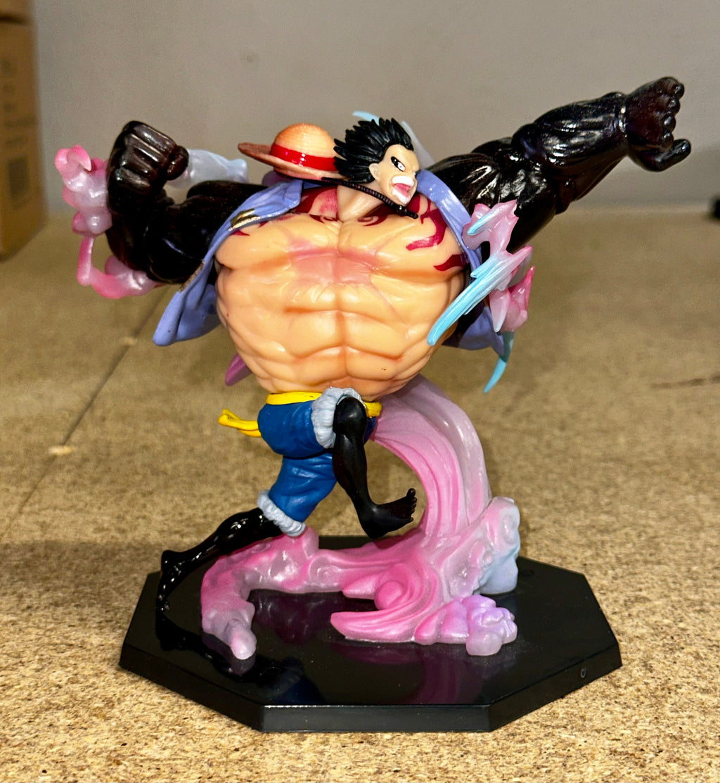 Anime One Piece Monkey D. Luffy Gear 4 (Four) Battle Scene Action Pose Statue