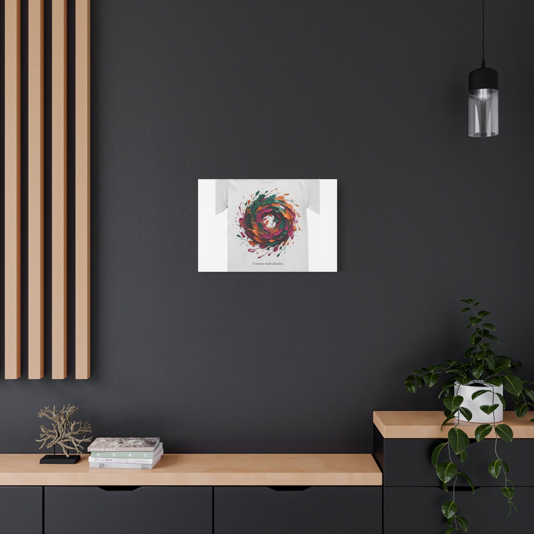 Painterly Abstract Floral Swirl Canvas | Matte Stretched Canvas