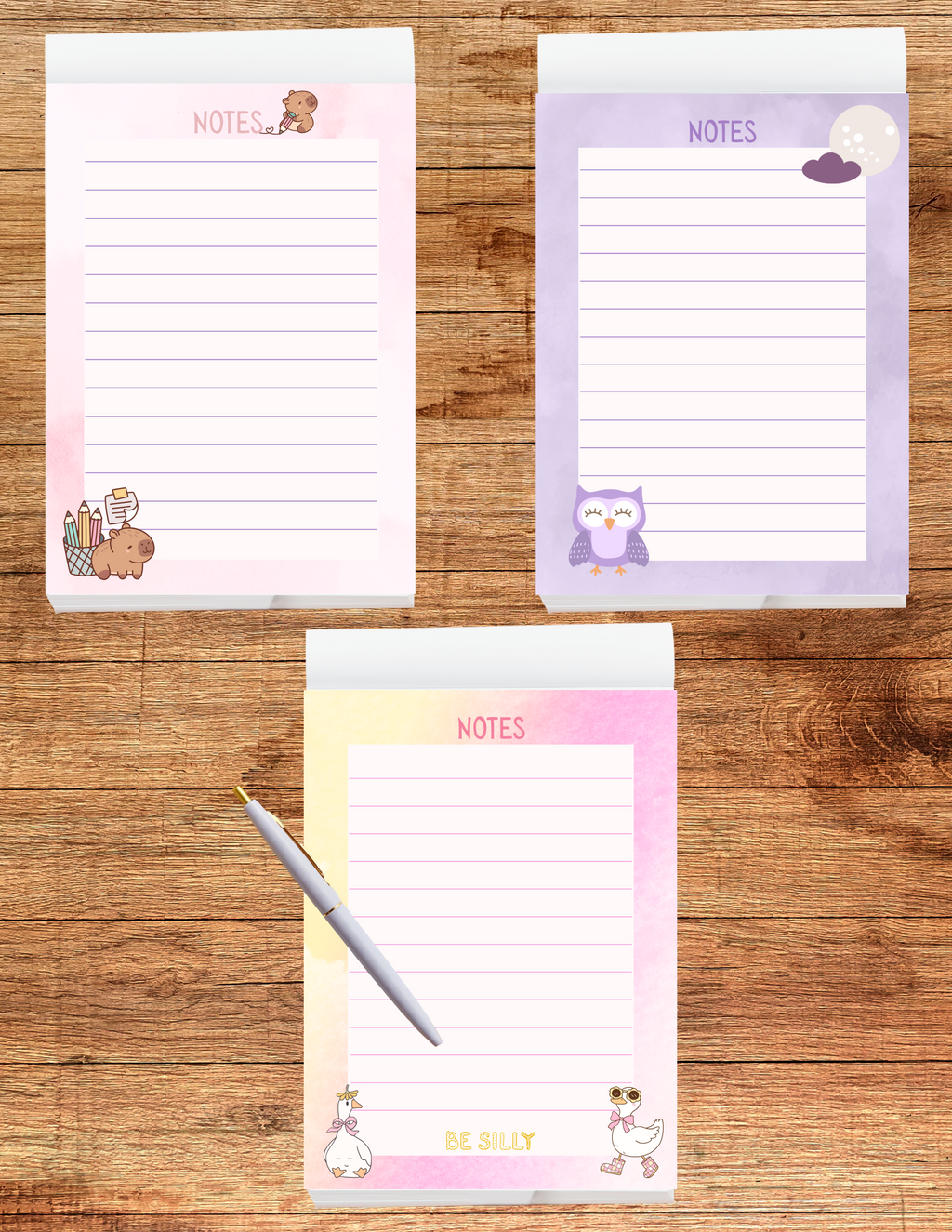 Notepad: Animal themed 4x5