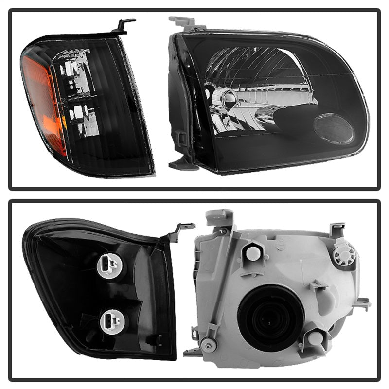 SPYDER Xtune Toyota Tundra Double Cab 05-06 OEM Style Headlights & Corner Lights Black HD-JH-TTUN05-AM-BK 9034336