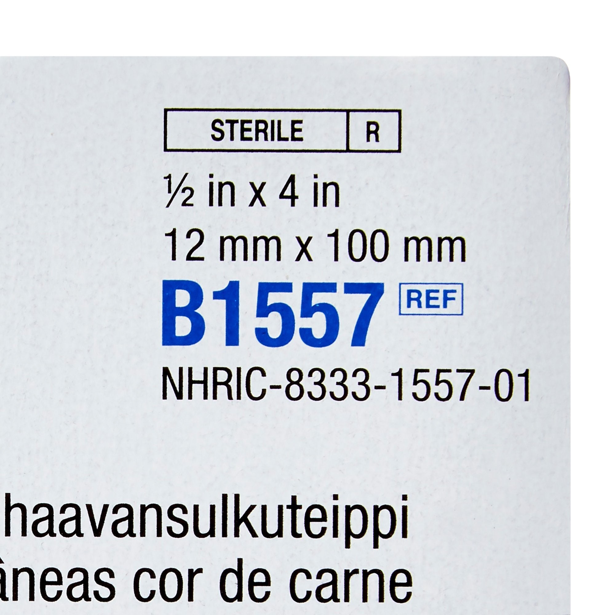3M Steri-Strip Skin Closure Strips, Sterile, nonwoven B1557