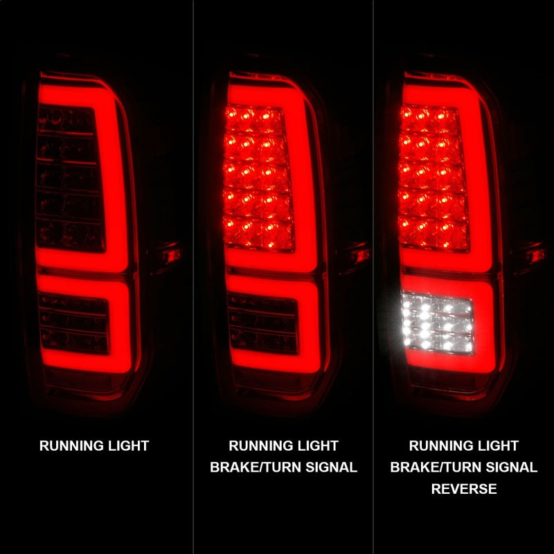 ANZO 2014-2021 Toyota Tundra LED Taillights Chrome Housing/Clear Lens 311438