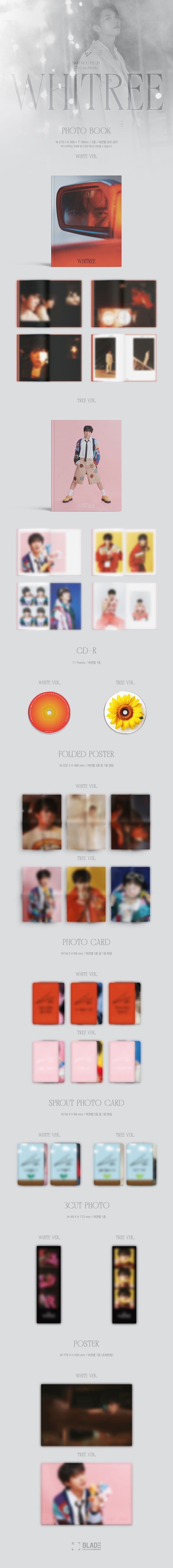 Nam Woohyun 1st Full Album - Whitree
