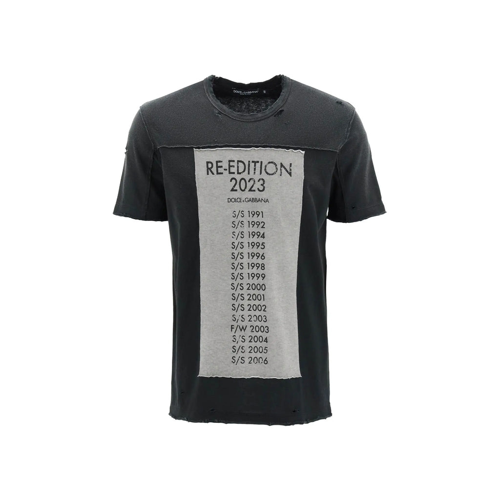 Dolce & Gabbana Printed Cotton T Shirt