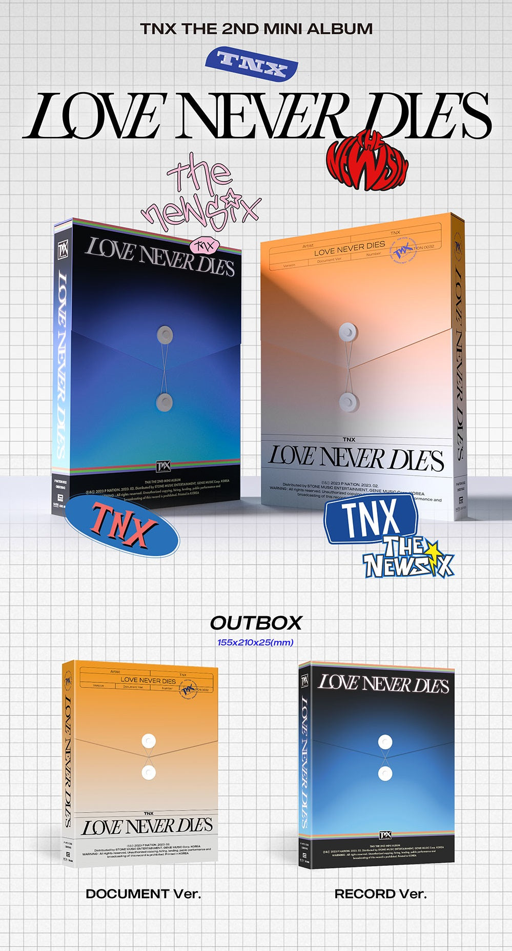 Tnx 2nd Mini Album - Love Never Dies