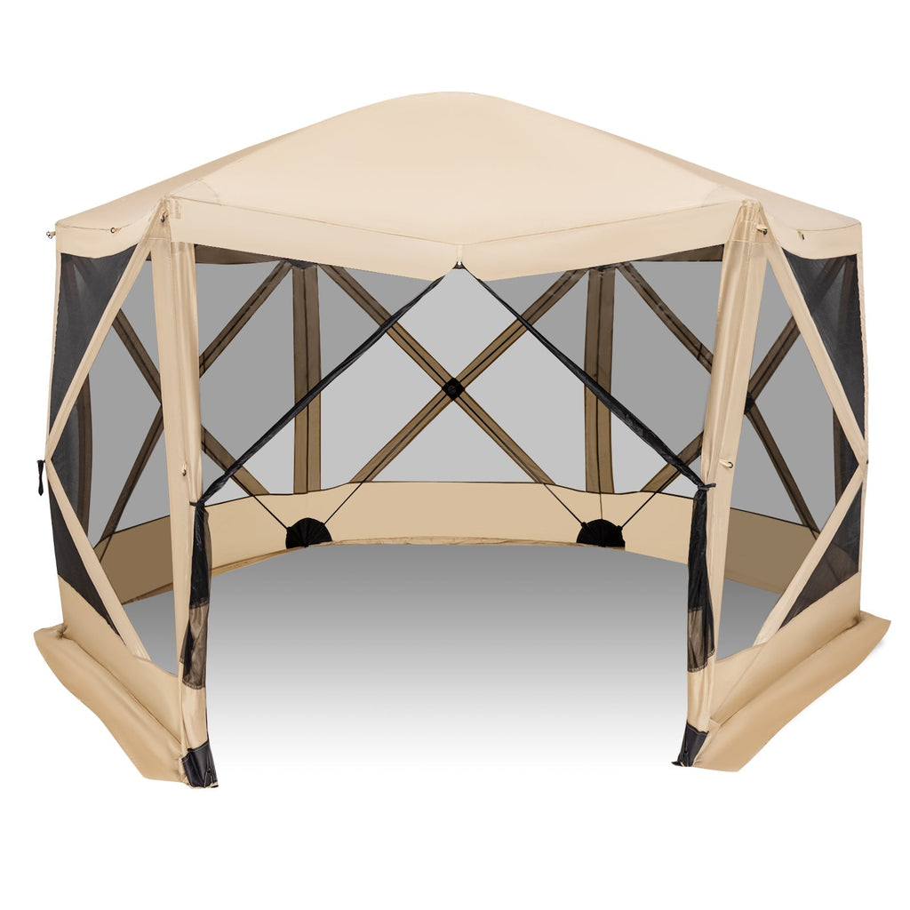 11.5 X 11.5 FT Pop-up Screen House Tent with Portable Carrying Bag