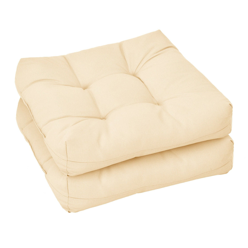 21 Inch x 21 Inch Patio Chair Seat Cushion Pads for Indoor and Outdoor