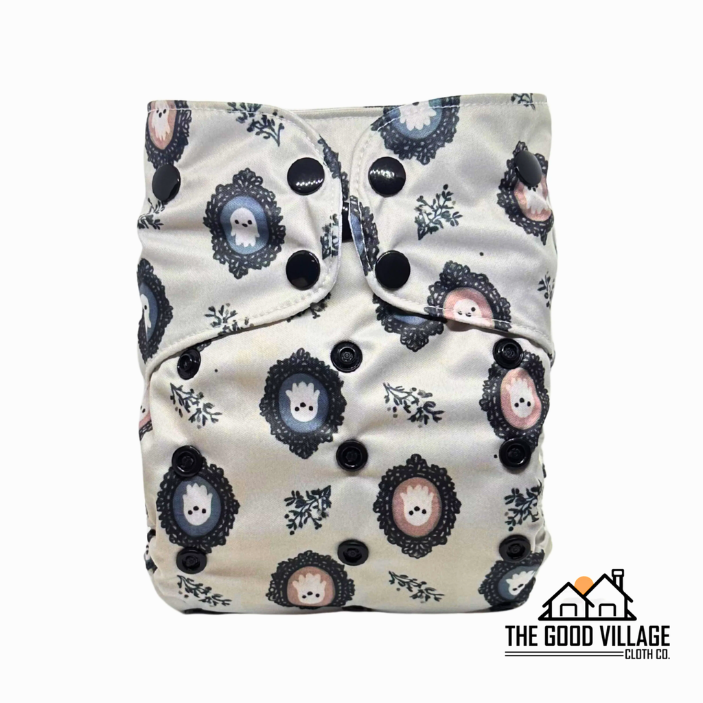 One Size Pocket Diaper - Ghostly Ghouls