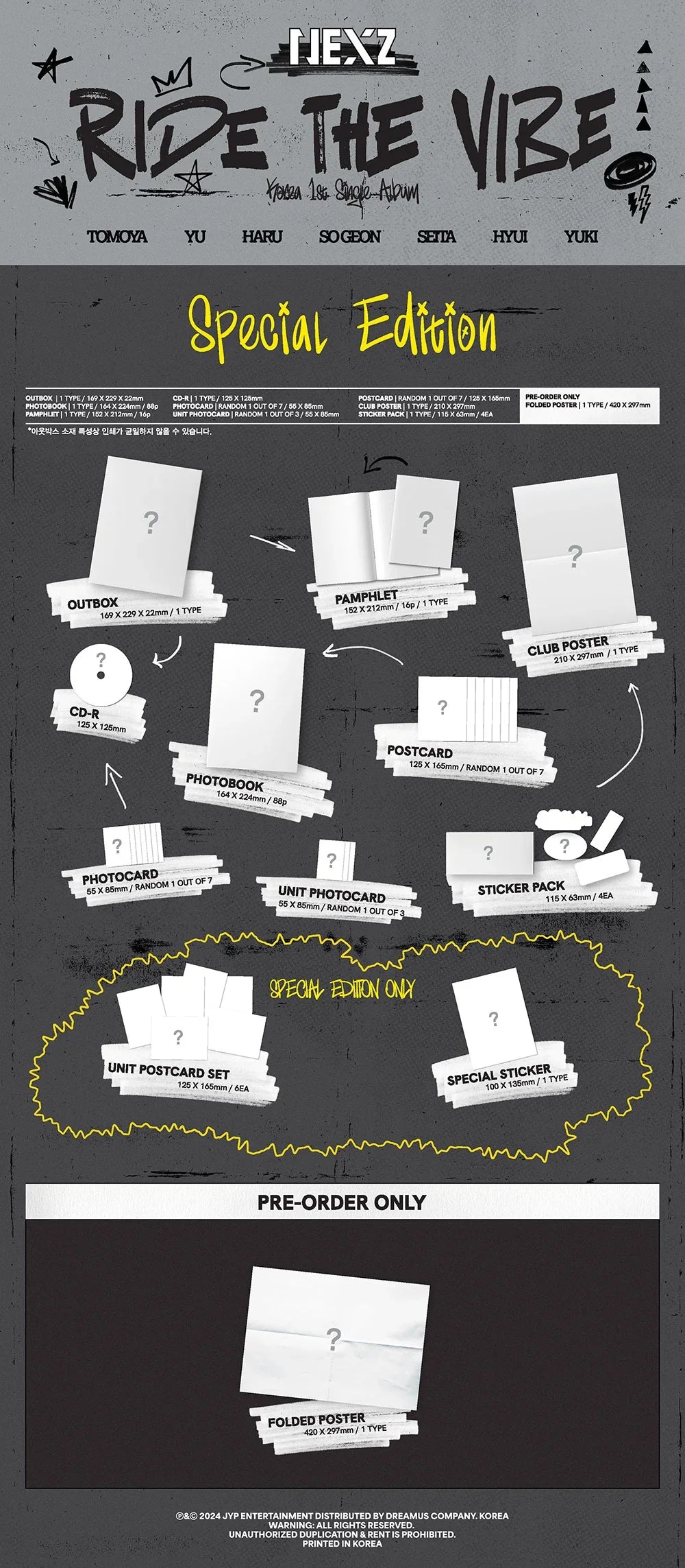 Nexz Korea 1st Single Album - Ride The Vibe (Special Edition)