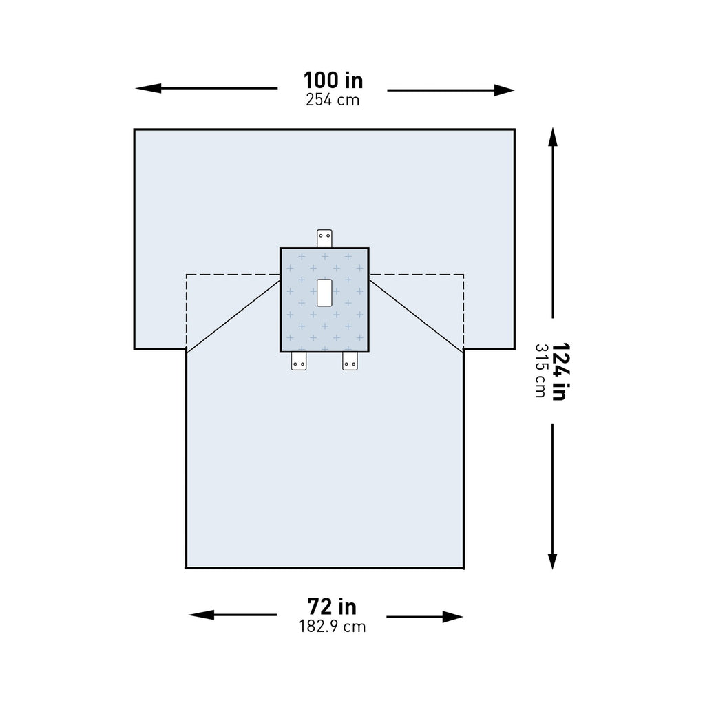 McKesson Sterile Pediatric Laparotomy Drape, 100 x 72 x 124 Inch 183-I80-05212G-S