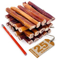 ValueBull USA Bully Sticks for Large Dogs, Jumbo 6 Inch, 25 Count
