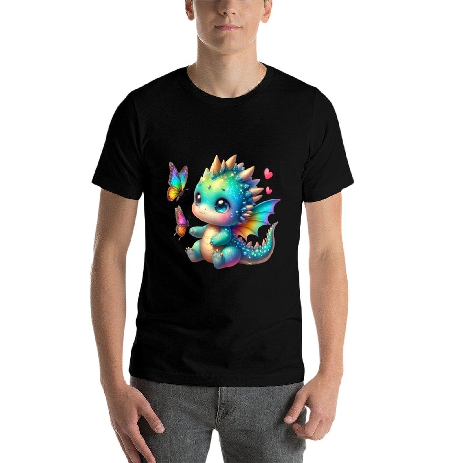 Cute Dragon Funny Dragon Baby Kids Toddler Boys Girls  Soft T-Shirt