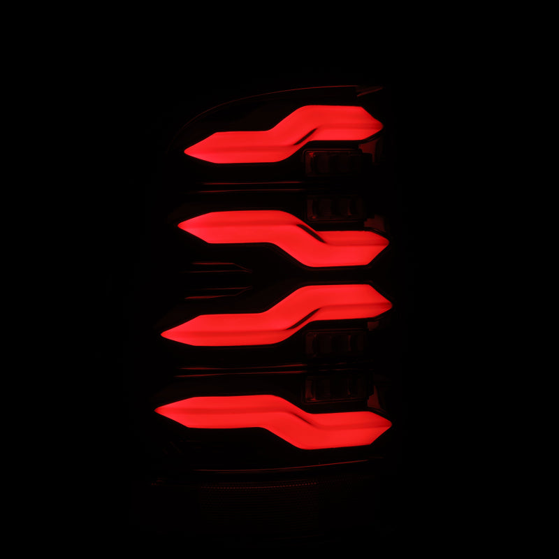 AlphaRex 09-18 Dodge Ram Luxx-Series LED Tail Lights Black w/ Activation Light & Sequential Signal 640004 *Discontinued