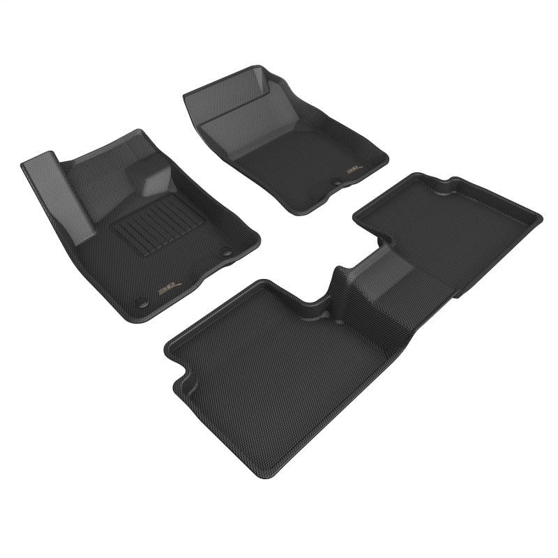 3D MAXpider 21-22 Ford Bronco Sport Kagu 1st 2nd Row - Floor Mat Set (Black) L1FR14601509