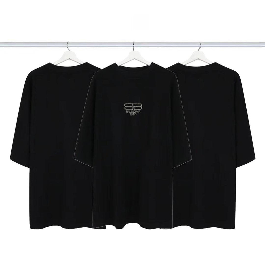 Balenciaga Black T-Shirt Without Collar