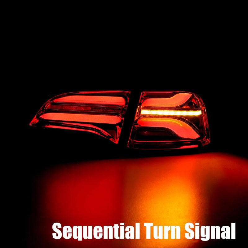 AlphaRex 20-22 Tesla Model Y PRO-Series LED Tail Lights Red Smoke w/Seq Sig 601040 *Discontinued