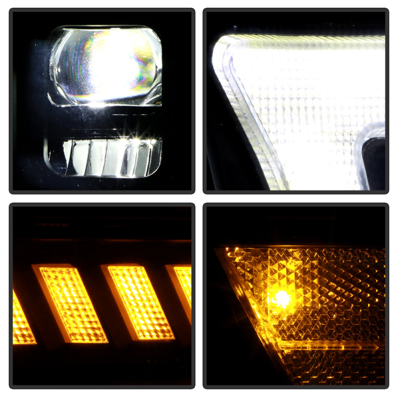 SPYDER 19-22 Dodge Ram 2500/3500 (Halogen Model Only) Proj. Headlights (PRO-YD-DR19HDHALAP-SEQ-BK) 5088604