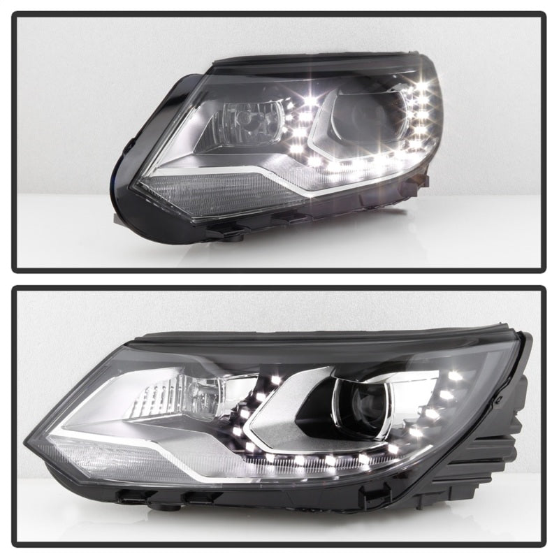 SPYDER VW Tiguan 12-17 LED/DRL Projector Headlights Chrome PRO-JH-VWT12-LED-C 9948527