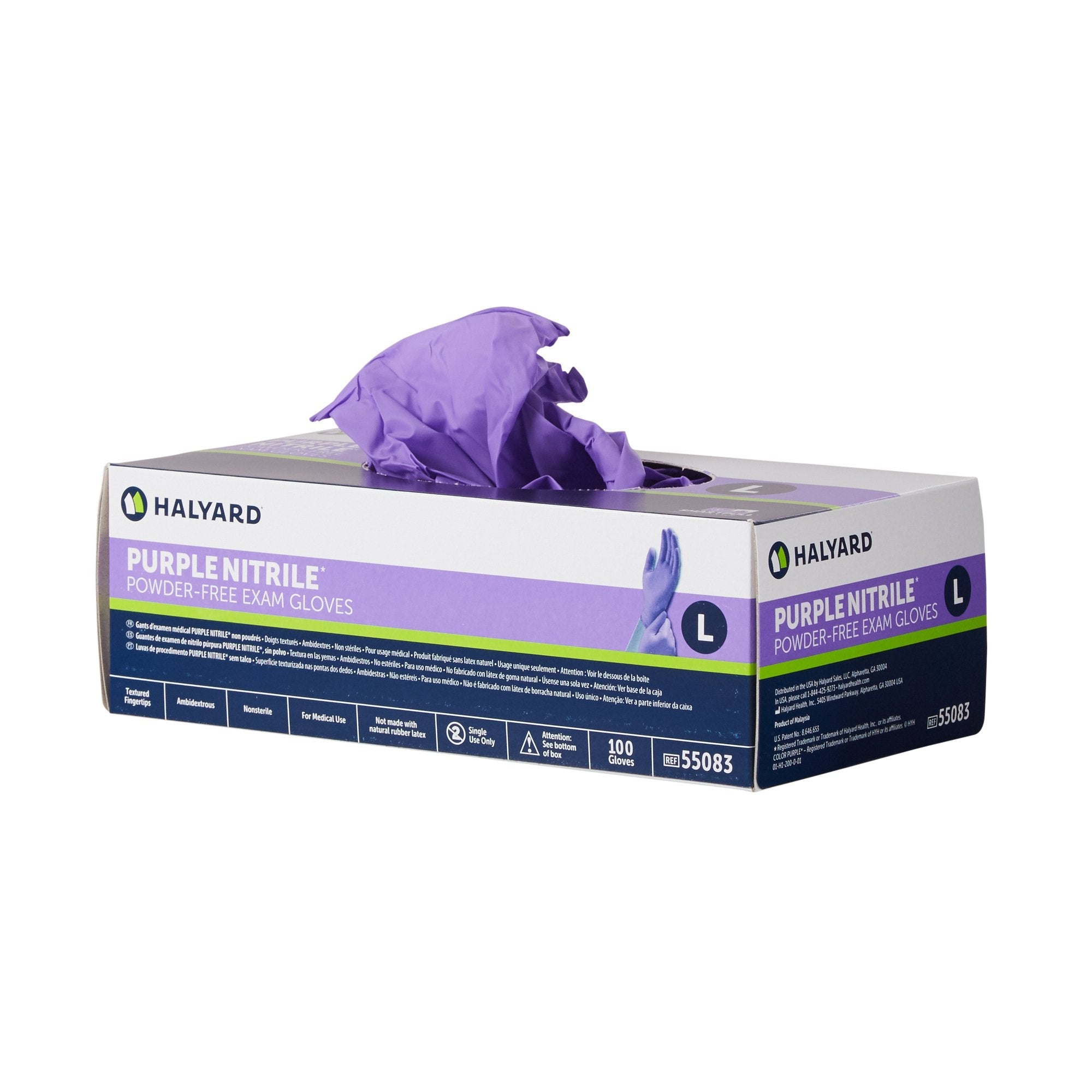 Purple Nitrile® Exam Glove, Large 55083