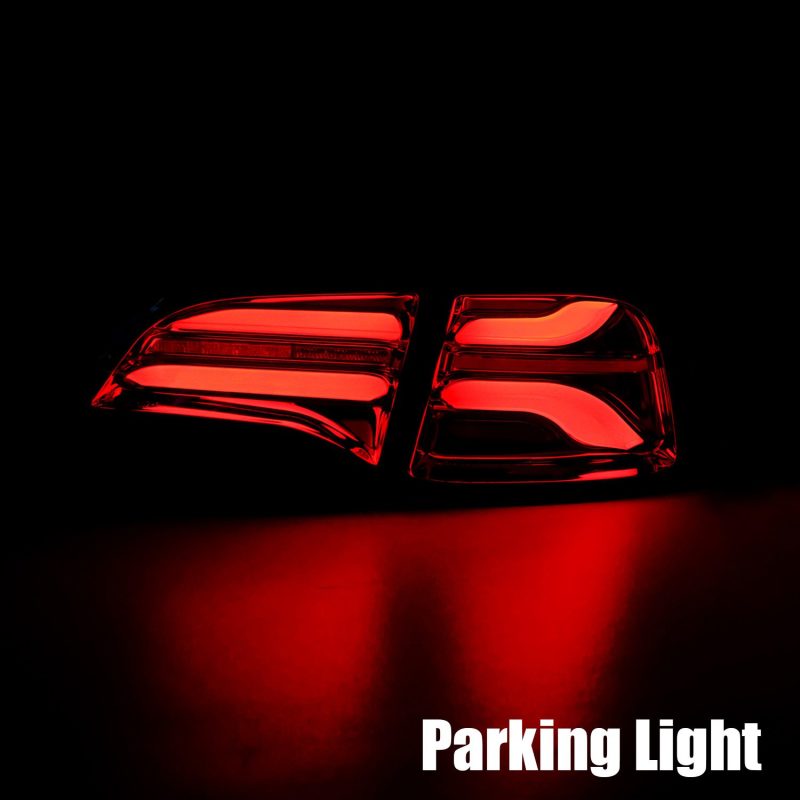 AlphaRex 20-22 Tesla Model Y PRO-Series LED Tail Lights Red Smoke w/Seq Sig 601040 *Discontinued