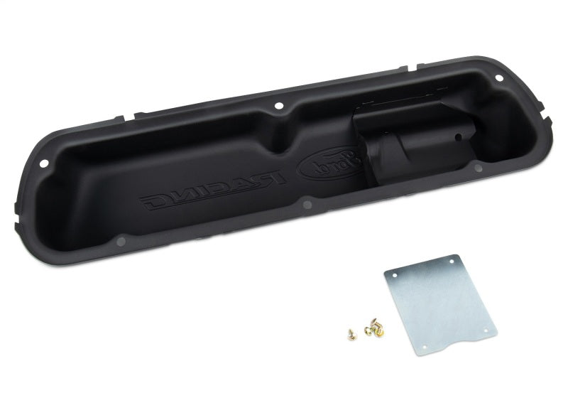 Ford Black Steel Valve Cover Set w/Ford Racing Logo FRD302-072
