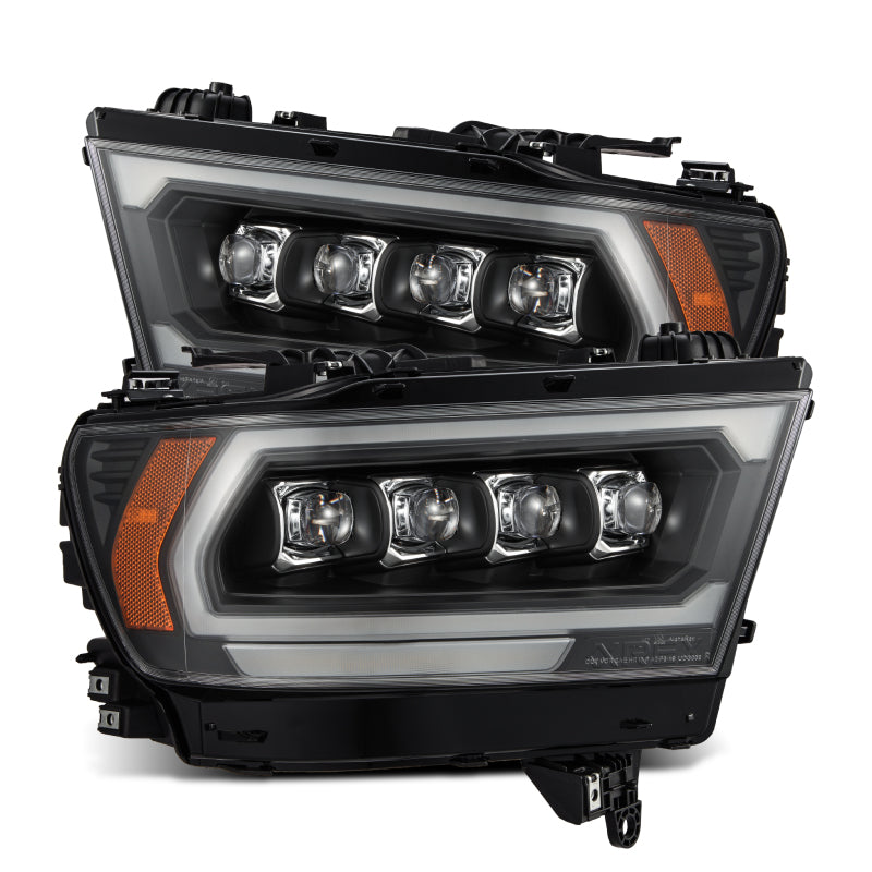 AlphaRex 19-23 Dodge Ram 1500 (No Clsc/Ltd/TRX) NOVA-Series Proj. Headlights Black (Req. Converter) 880578 *Discontinued