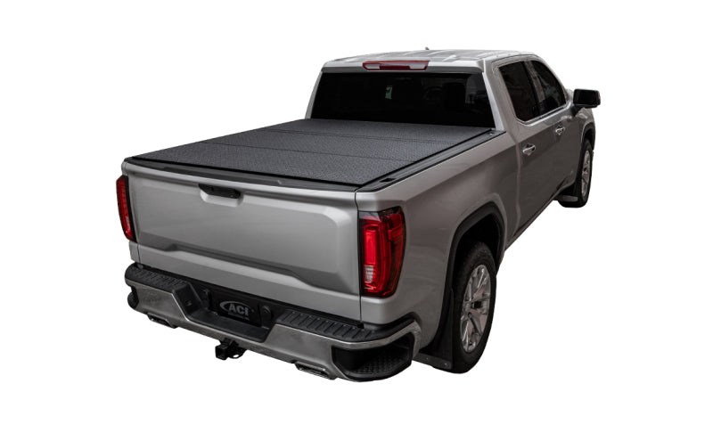 Access LOMAX Tri-Fold Cover 07-21 Toyota Tundra - 5ft 6in Bed (w/ Deck Rail) -  Black Diamond B4050059