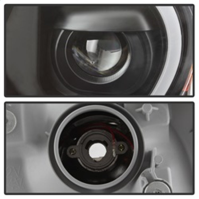 SPYDER xTune Toyota Tacoma 12-15 Headlights - Light Bar DRL - Black PRO-JH-TTA12-LBDRL-BK 9037542