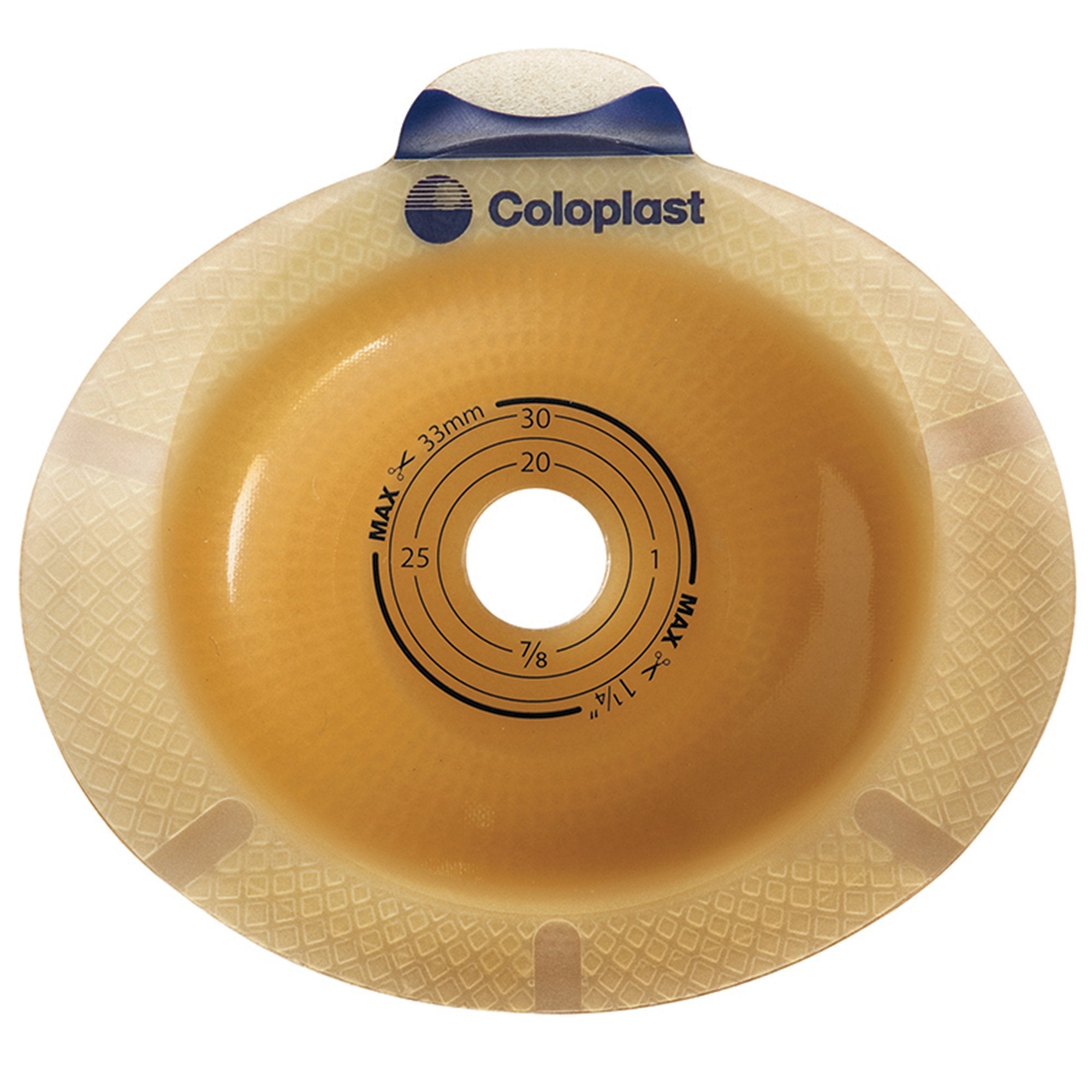 SenSura® Click Convex Light Ostomy Barrier, 28 mm Stoma Opening, Red Match 11023