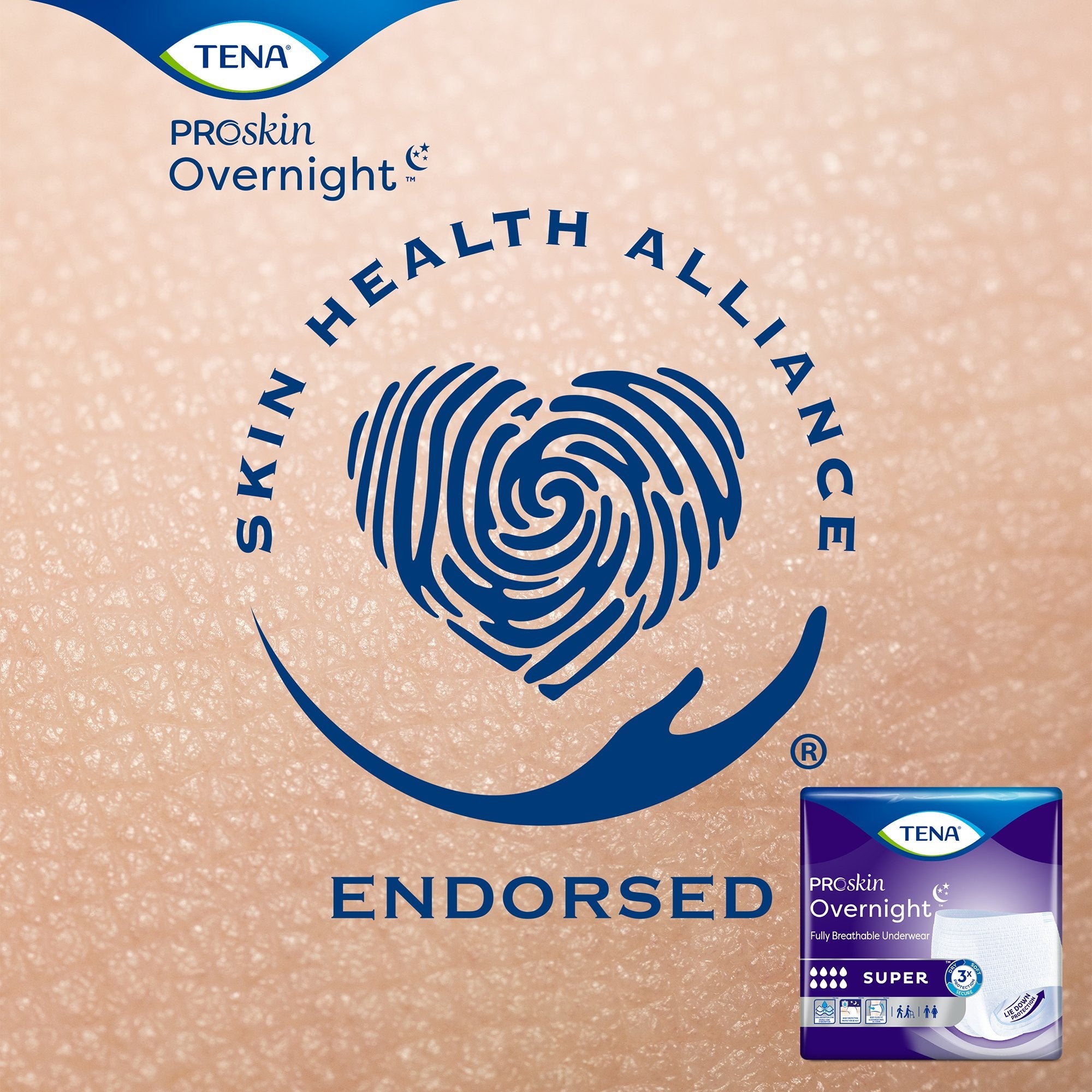 Tena® ProSkin Overnight™ Super Fully Breathable Underwear, Large 72325