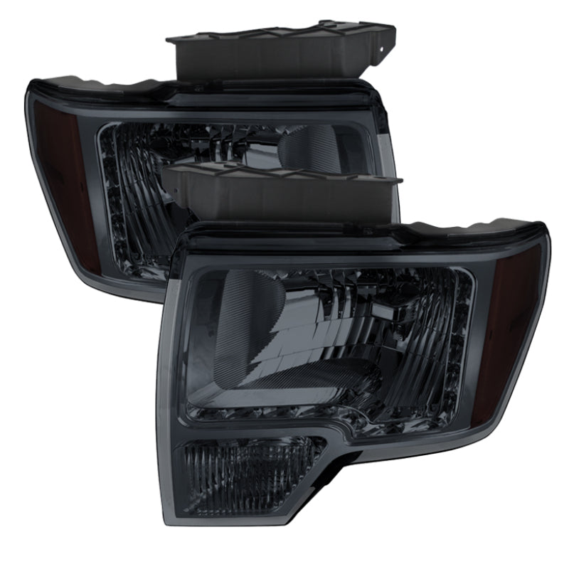 SPYDER Xtune Ford F150 09-14 Amber Crystal LED Headlights Smoke HD-JH-FF15009-LED-AM-SM 5075512