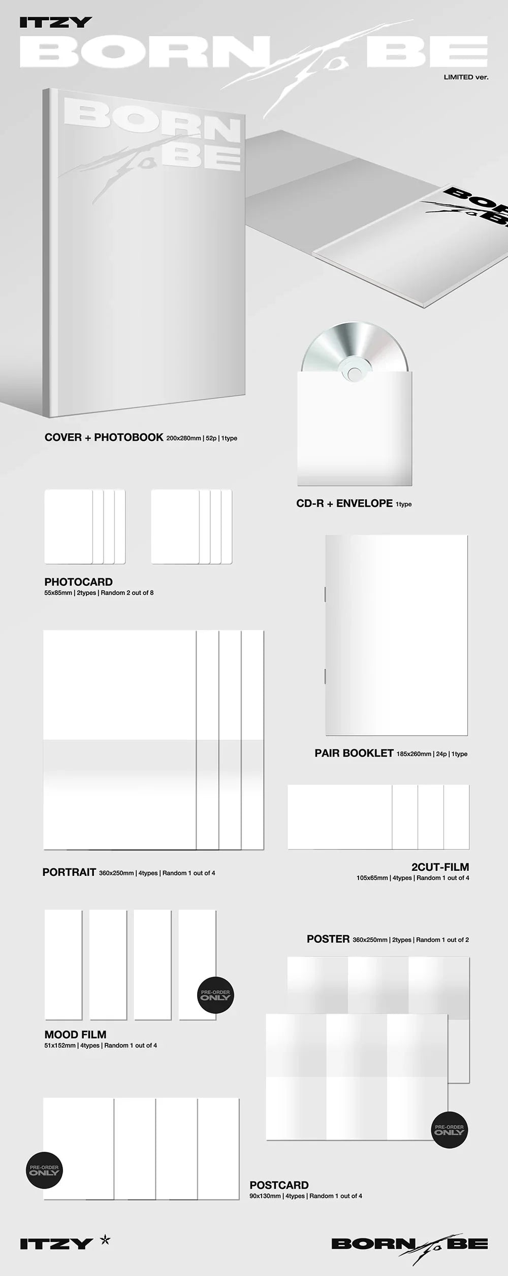 ITZY 2nd Mini Album - Born To Be