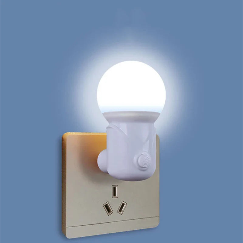 2 - Color Dimmable LED Night Light EU/US Plug - Eye - Protection Bedside Lamp for Nursery, Bedroom & Living Room - PhishStones Products