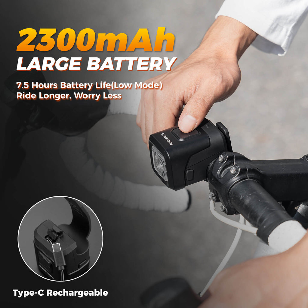 2-in-1 Bike Horn & Front Light - 450lm