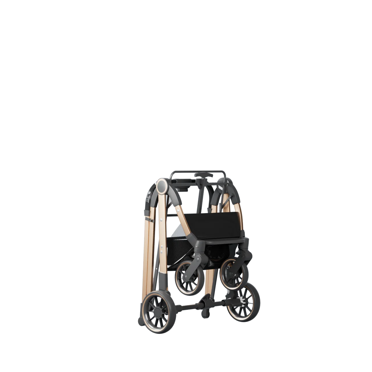 2 - in - 1 Foldable Pet Stroller with Detachable Carrier Bag – Portable Dog & Cat Cart for Small Pets - PhishStones Products