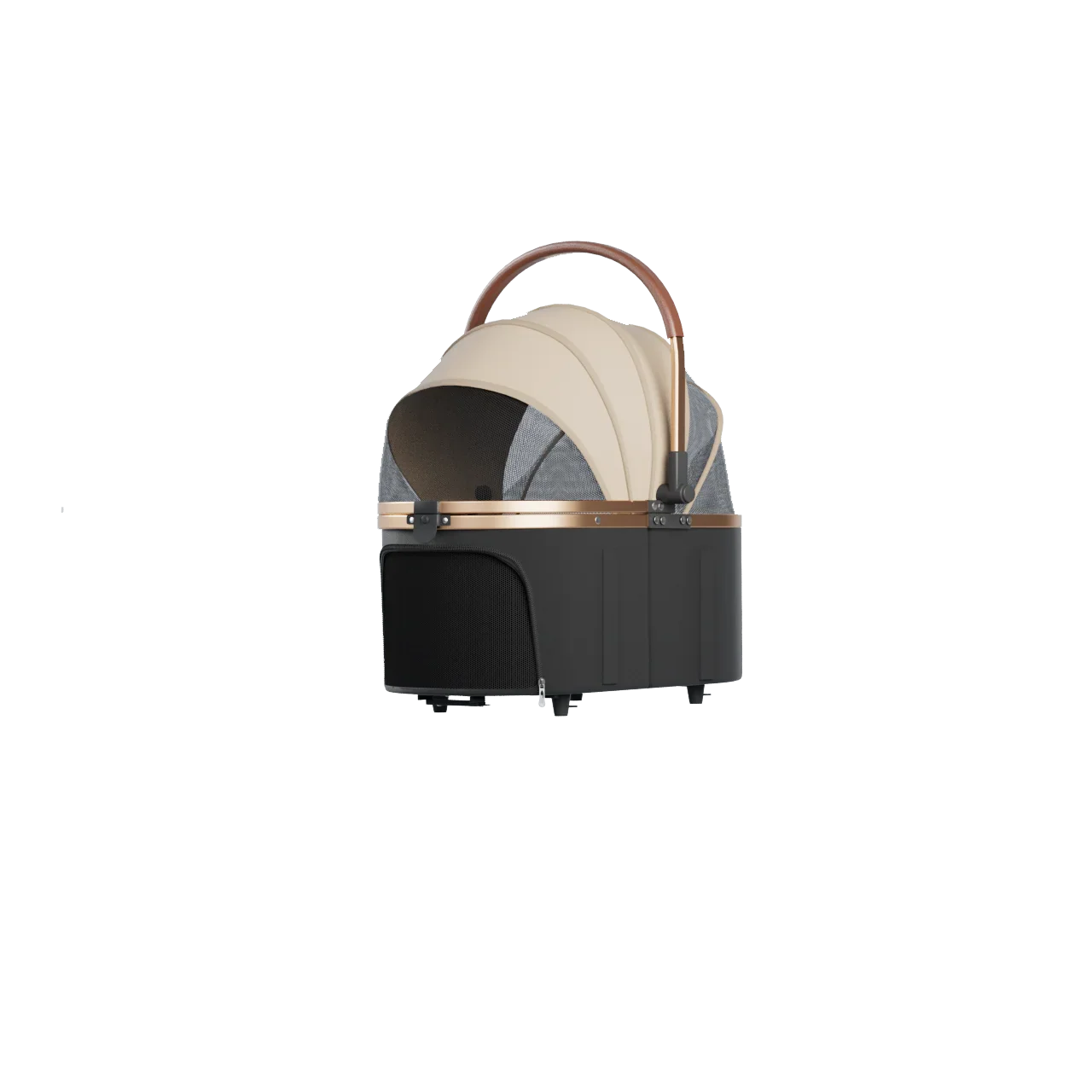 2 - in - 1 Foldable Pet Stroller with Detachable Carrier Bag – Portable Dog & Cat Cart for Small Pets - PhishStones Products