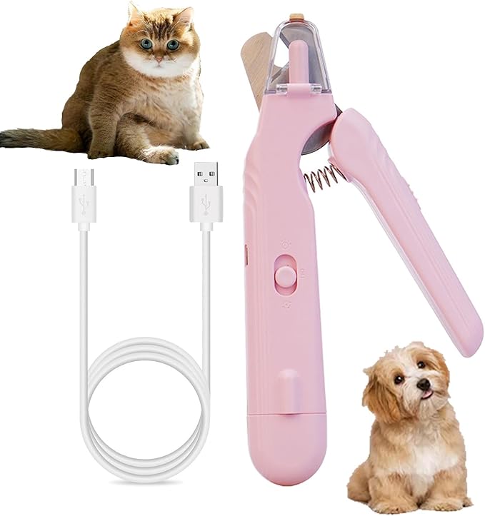 2 In 1 Pet Nail Clipper and Grinder, Professional Electric Rechargeable Pet Nail Fast Trimmer, Painless, Claw Care Grooming, Smoothing, Silent - Shockproof, For Small, Large Dogs & Cats, upgraded - PhishStones Products