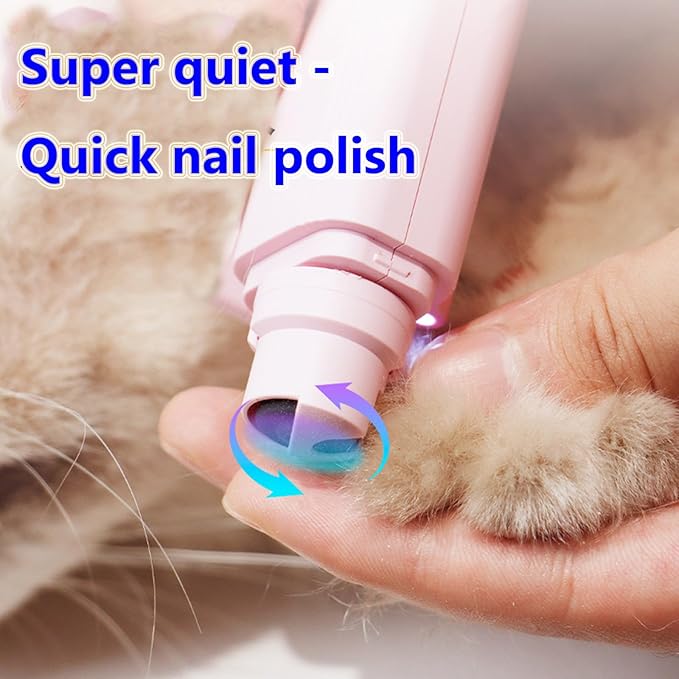 2 In 1 Pet Nail Clipper and Grinder, Professional Electric Rechargeable Pet Nail Fast Trimmer, Painless, Claw Care Grooming, Smoothing, Silent - Shockproof, For Small, Large Dogs & Cats, upgraded - PhishStones Products