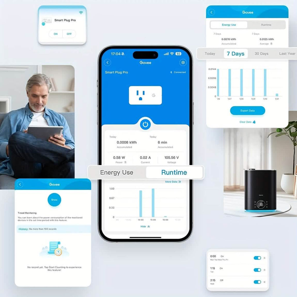 2 - Pack: WiFi Smart Plug – 15A, Timer & App Control, Works with Alexa & Google Home - PhishStones Products