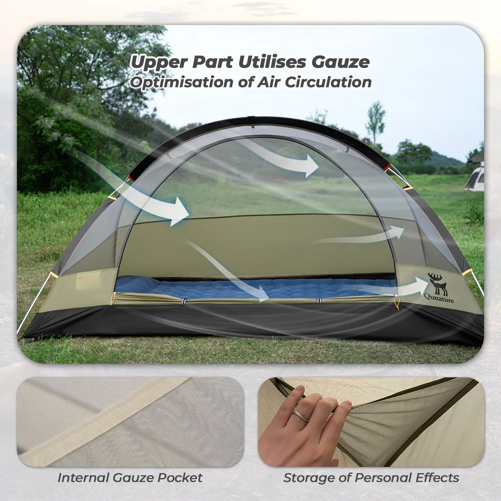 2 - Person Easy Setup Rainproof Tent - PhishStones Products
