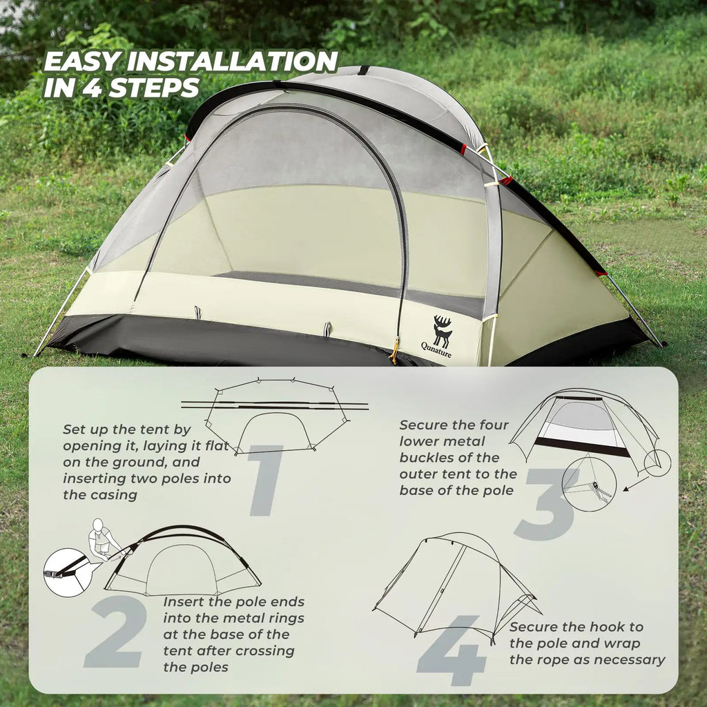2 - Person Easy Setup Rainproof Tent - PhishStones Products