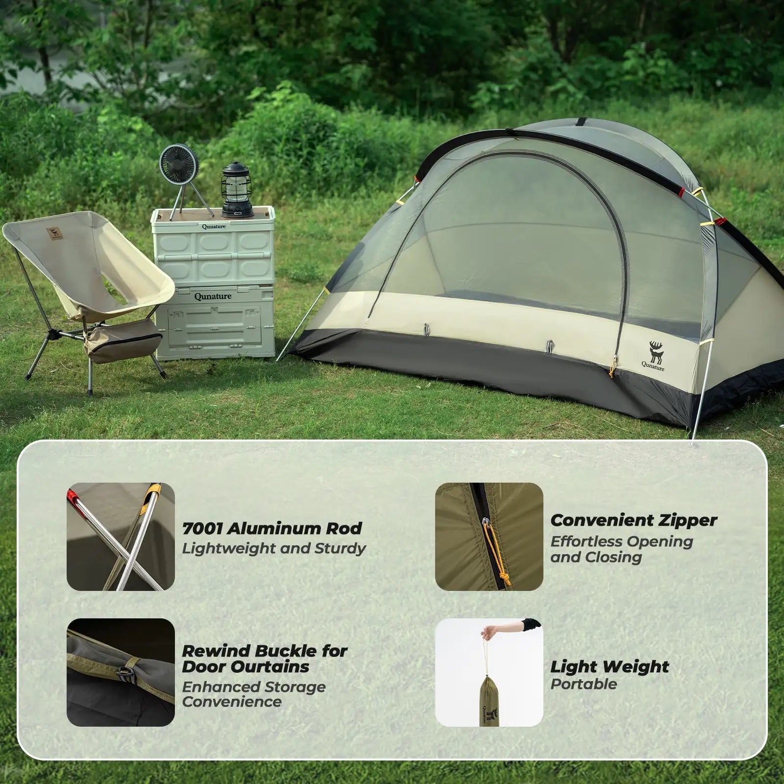 2 - Person Easy Setup Rainproof Tent - PhishStones Products