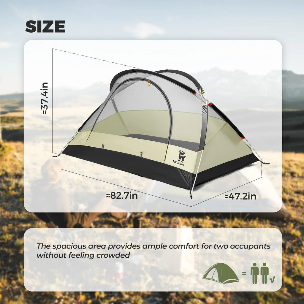 2 - Person Easy Setup Rainproof Tent - PhishStones Products