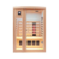 Thermora Orien Premium 2-Person Low EMF FAR-Infrared Heat Wood Home Personal Spa Sauna With Ceramic Heaters, 1760W (SAK25714)