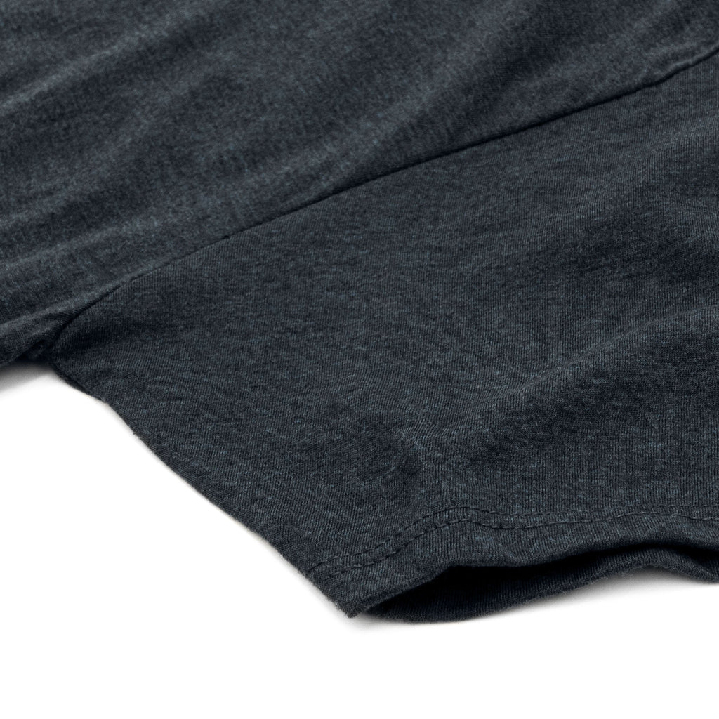 Original Coors Rodeo Cowboy Front and Back Print T-Shirt - Denim Black Heather