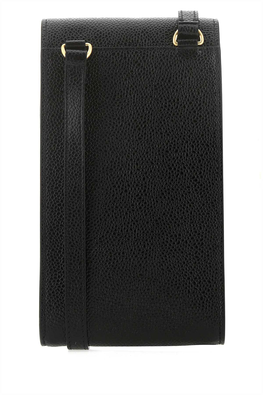 Thom Browne Men Black Leather Phone Holder